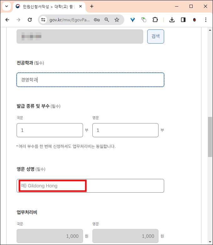 발급 옵션