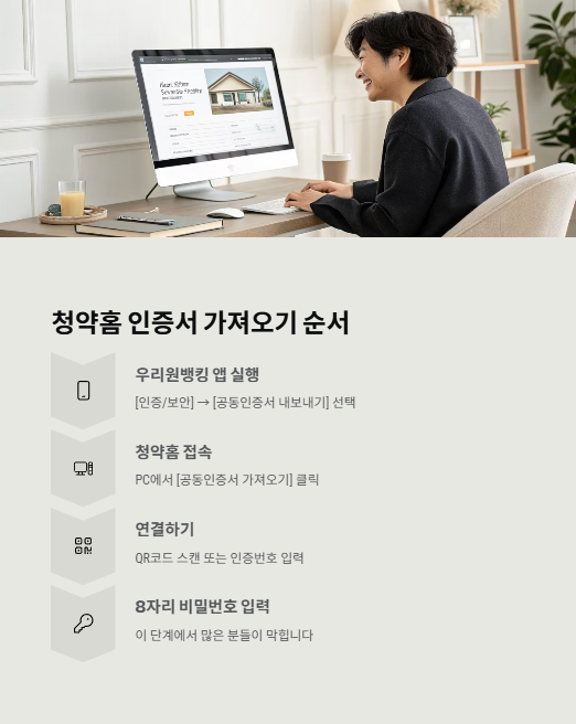청약홈 인증서 가져오기 순서
