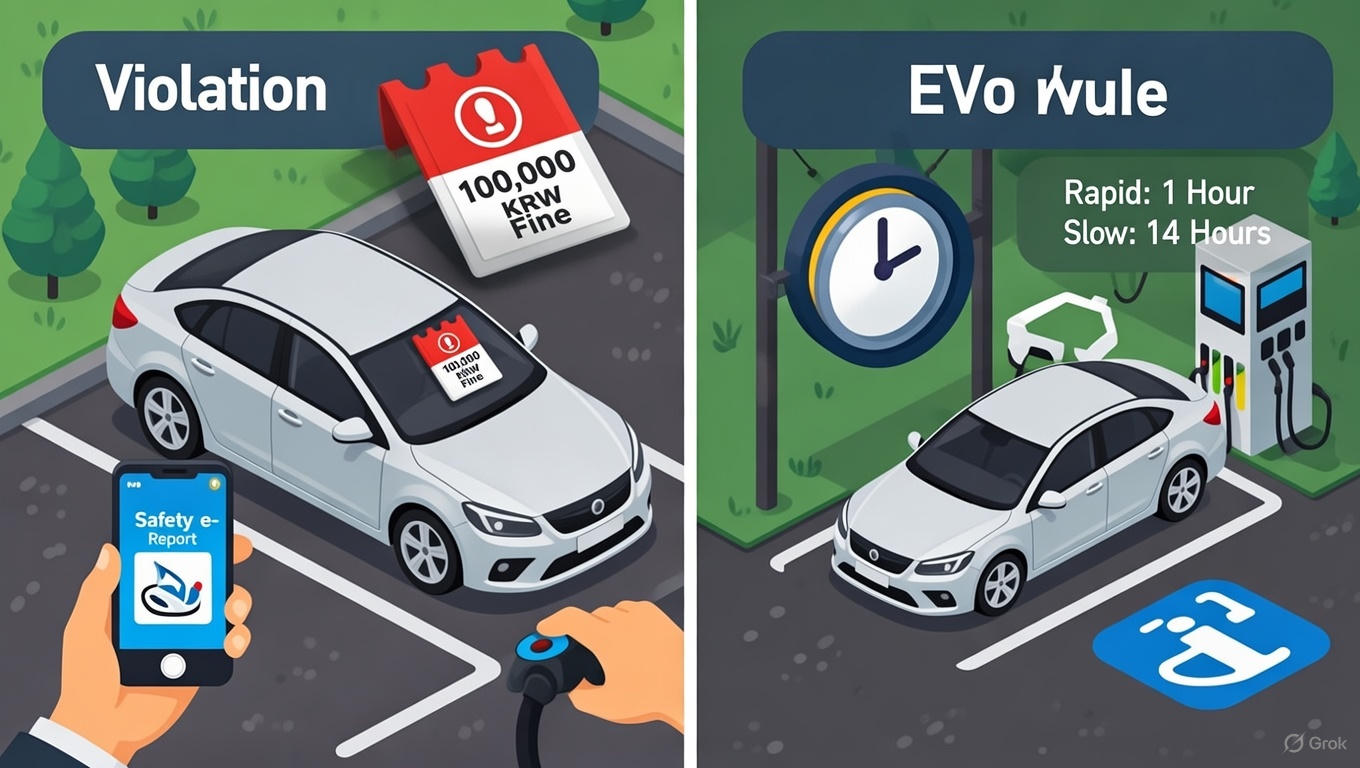 전기차 충전 에티켓 관련 사진