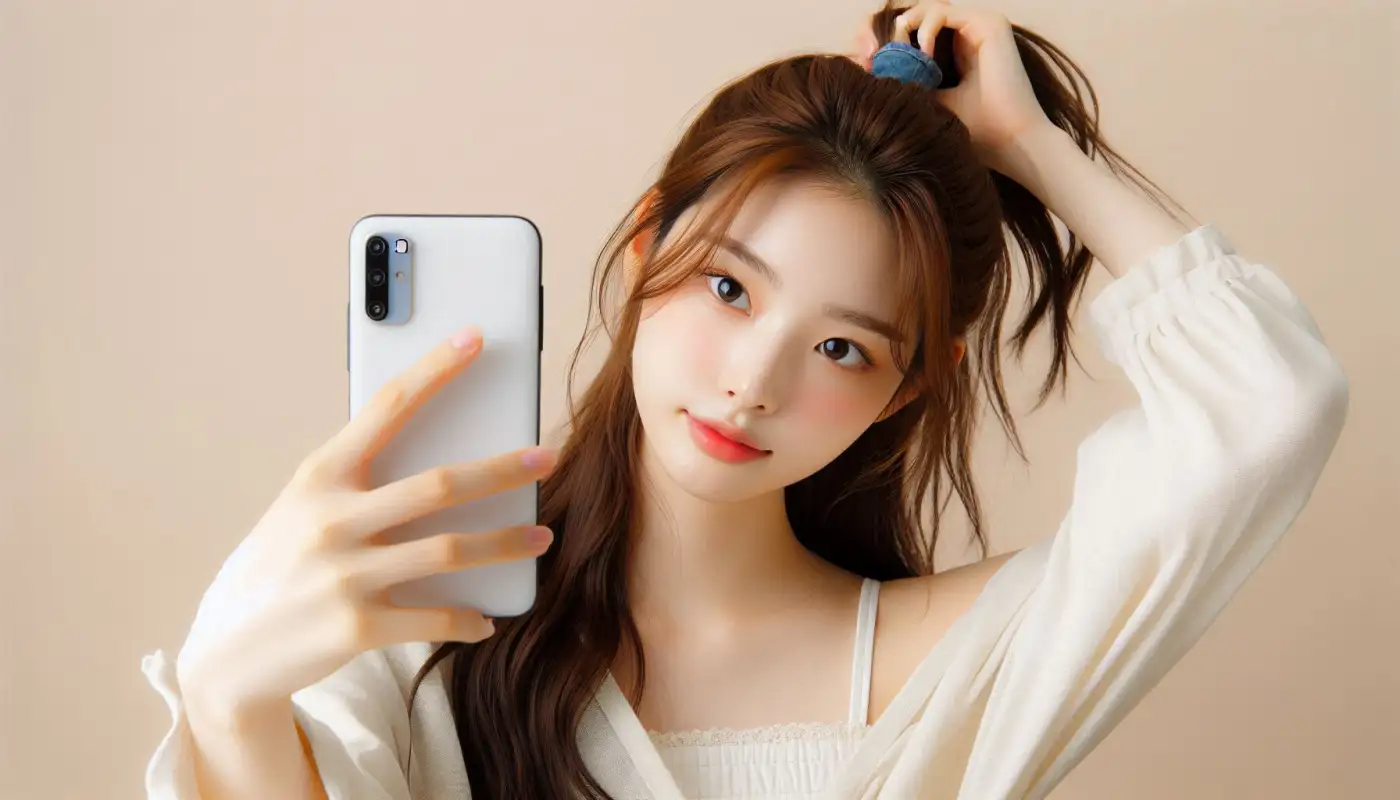 인스타-미성년자-계정-비공개-제한을-알아보는-여성의-모습