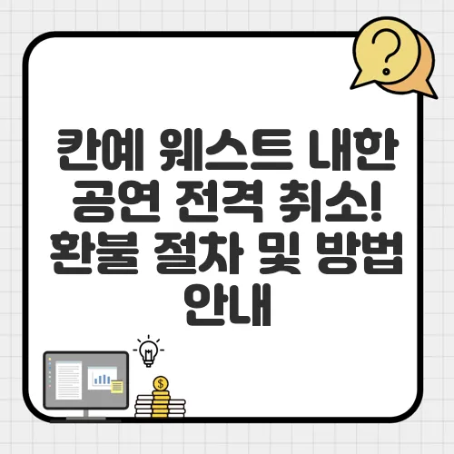 칸예 웨스트 내한 공연 전격 취소! 환불 절차 및 방법 안내