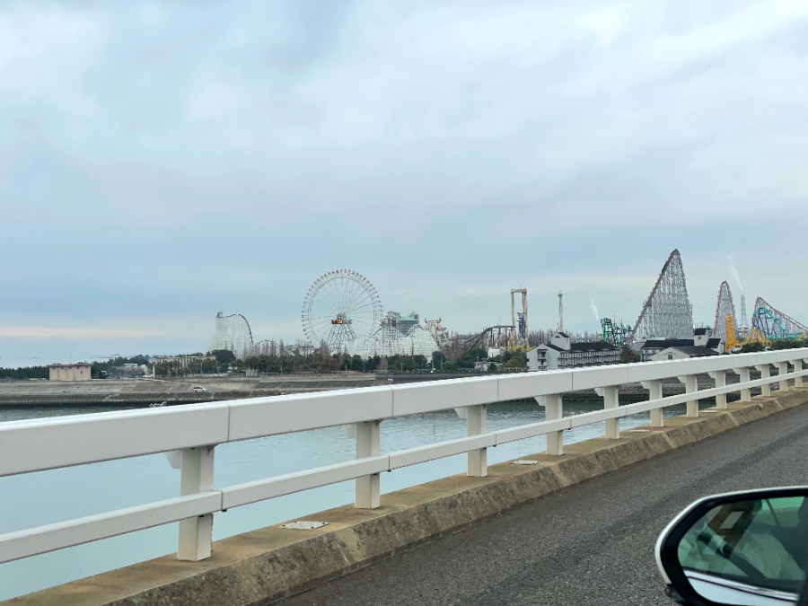 나가시마 스파랜드 롤러코스터 전경