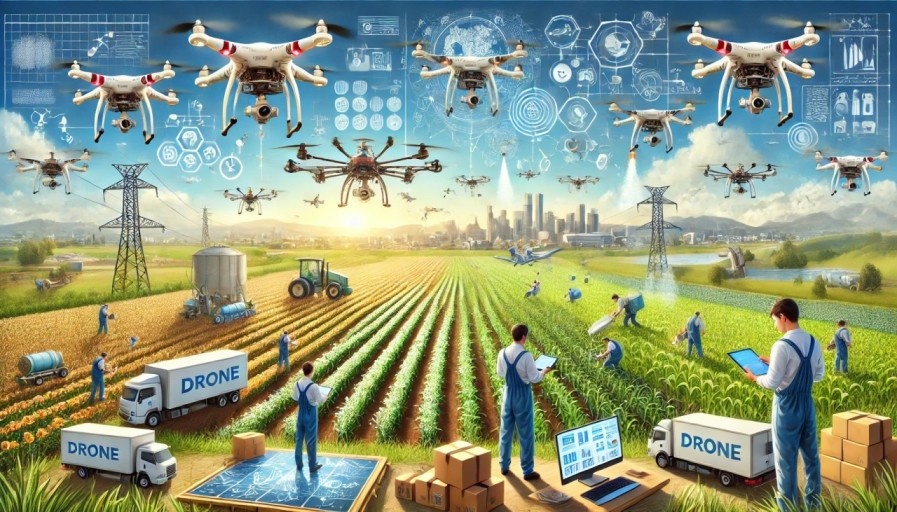 도시 농업에서 드론과 로봇이 하는 역할