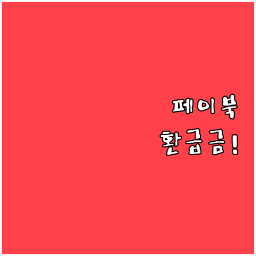 페이북 미수령 환급금 확인과 간편 신..