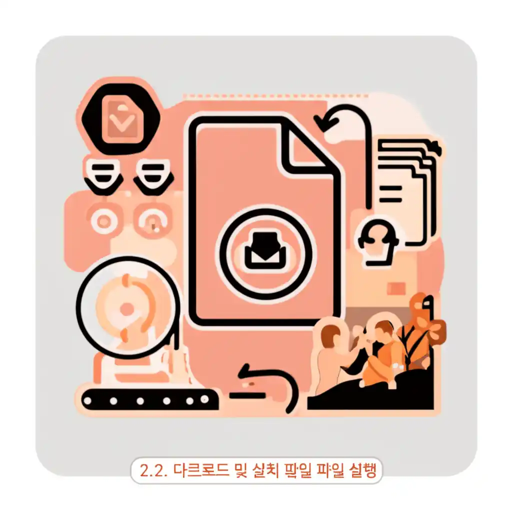 2.2. 아크로벳리더 무료다운로드 완료 후 설치 파일을 실행하는 화면입니다.