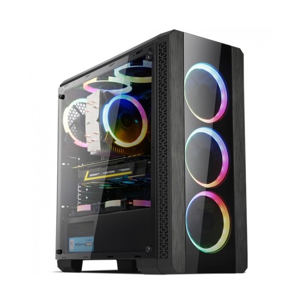 ABKO NCORE Oracle Tempered Glass ARGB Spectrum CORONA
