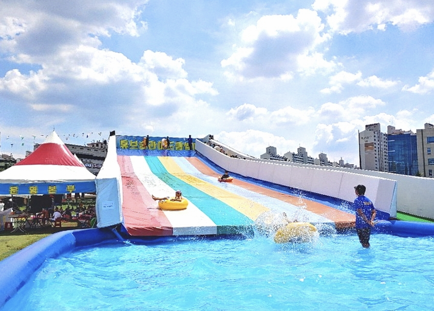 도봉구 중랑천 물놀이장 이미지