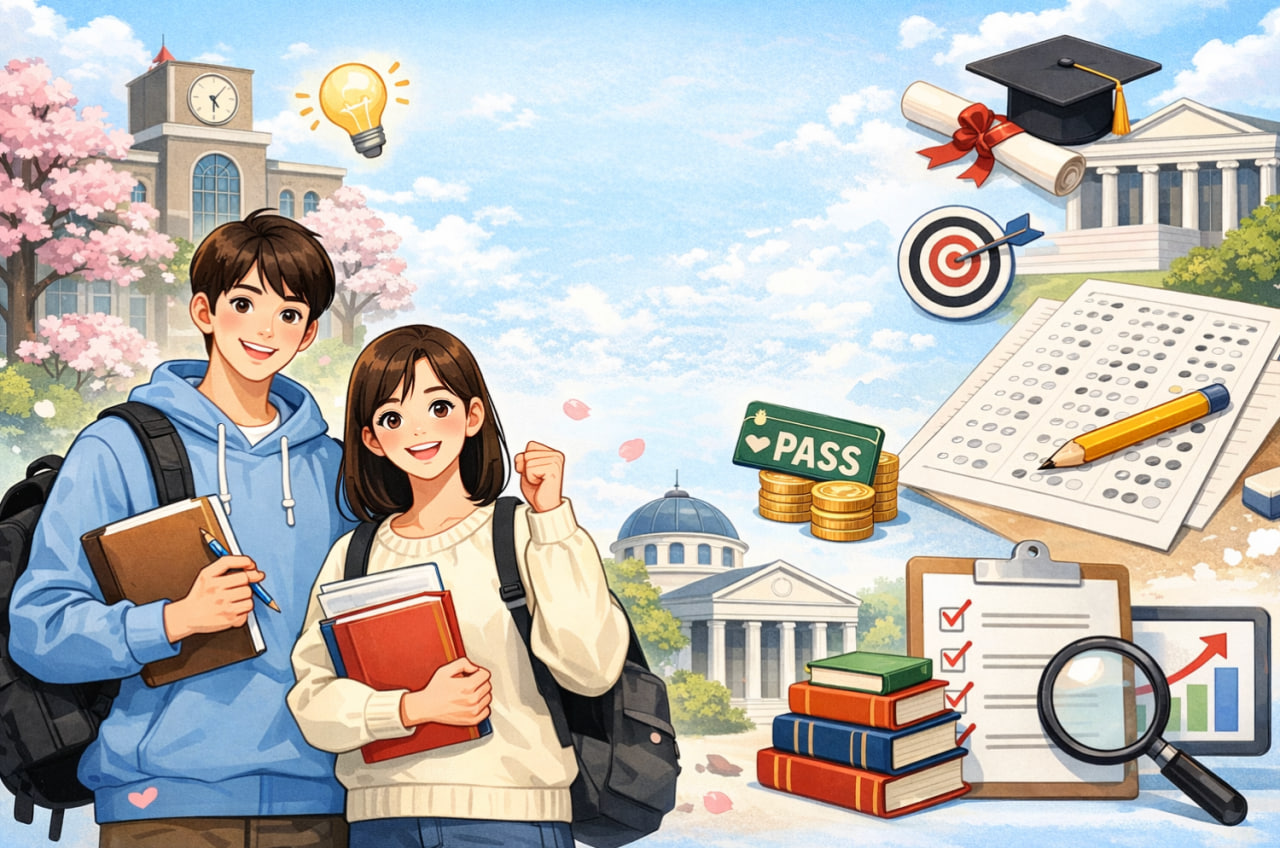 대학입시 성과에 대한 이미지