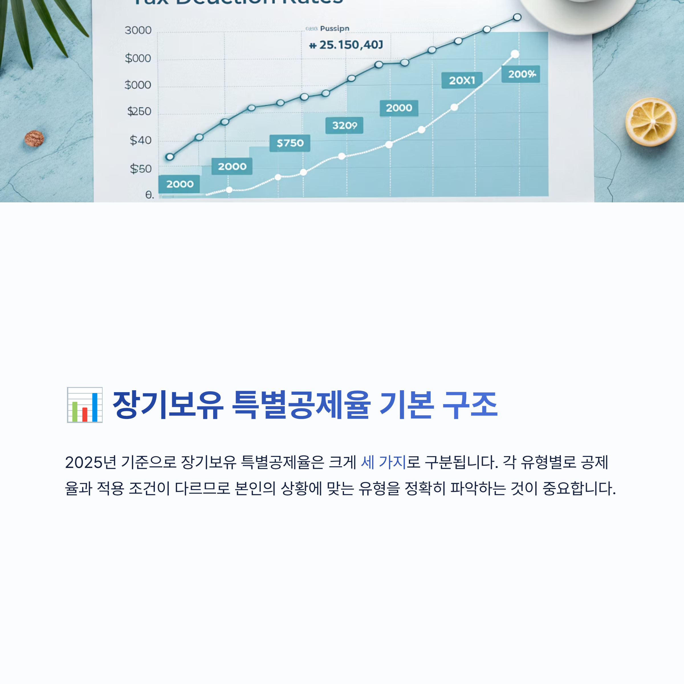 장기보유 특별공제율 알아보기