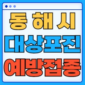 강원도 동해시 대상포진 백신 무료 예방접종 비용지원 신청방법 대상자 준비서류
