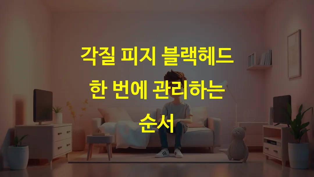 각질 피지 블랙헤드 한 번에 관리하는 순서