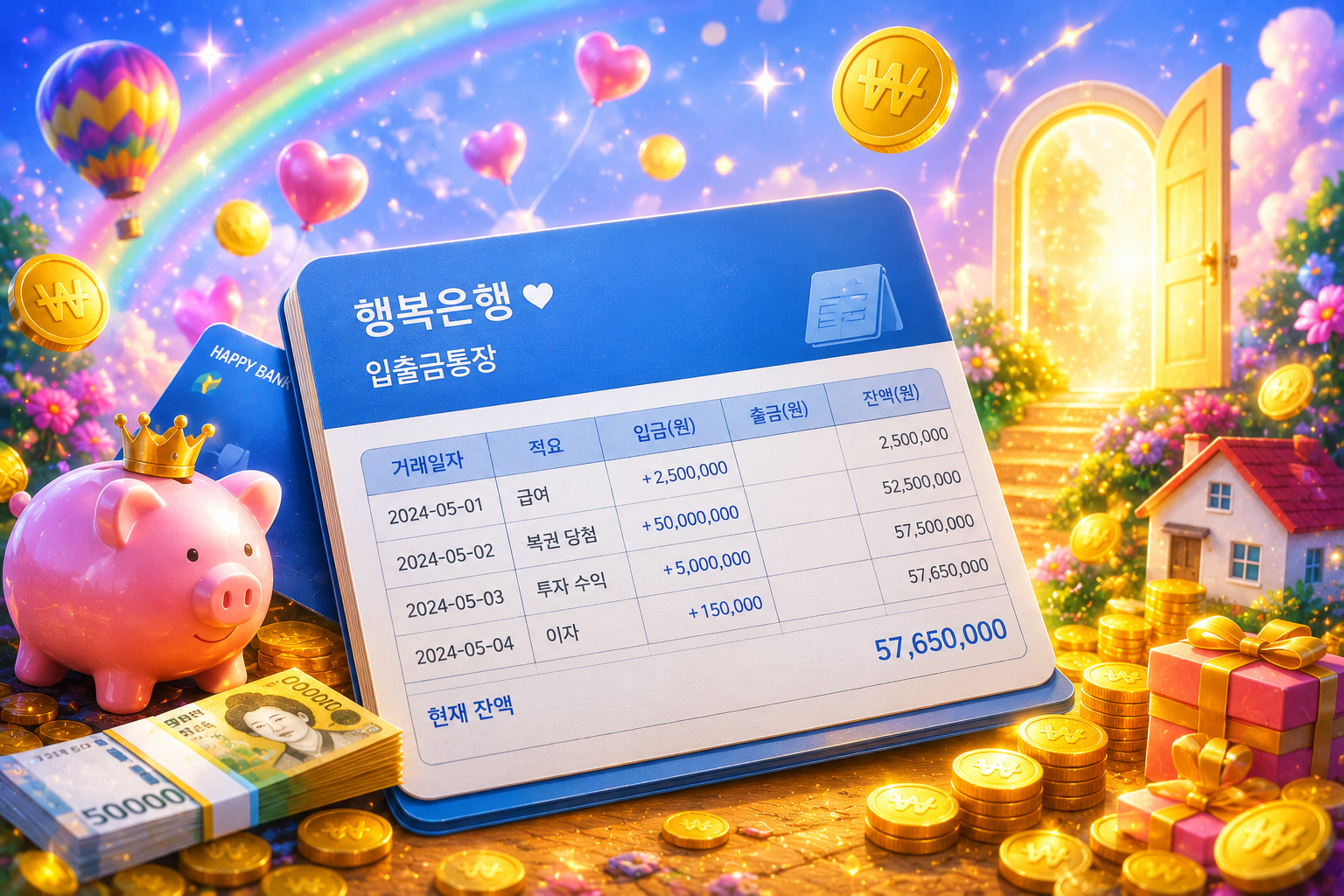 통장꿈 계좌이체꿈 적금통장꿈
