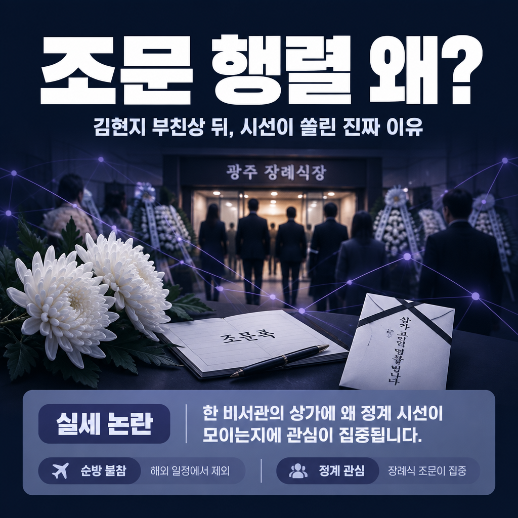 조문 행렬 왜?