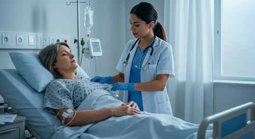 적혈구 생성 부족으로 병원에서 빈혈을 진단 받은 성인 여성