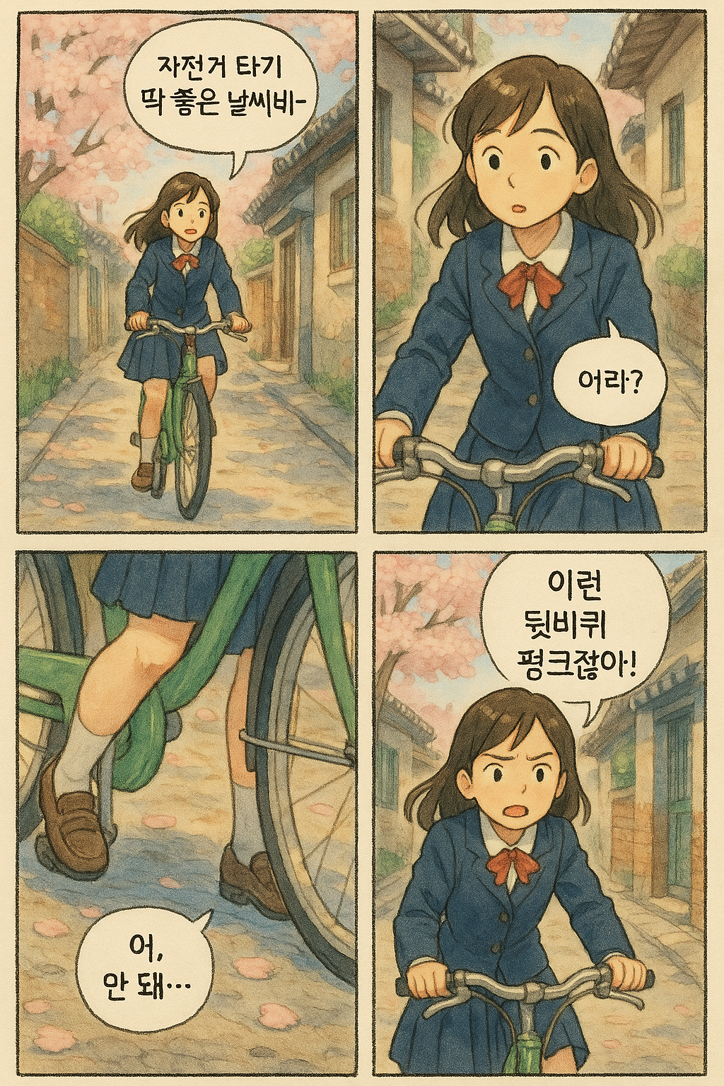 chatgpt 지브리 스타일 ai 프롬프트, 부드러운 수채화 스타일, 지브리 느낌