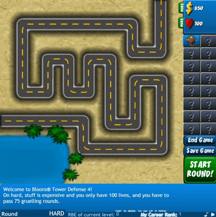 풍선타워디펜스4-플래시게임-시작-화면