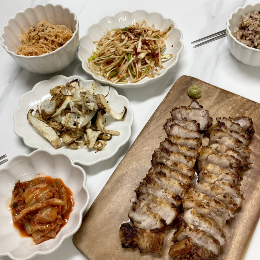 겉바속촉 통삼겹구이 (+에어프라이기)