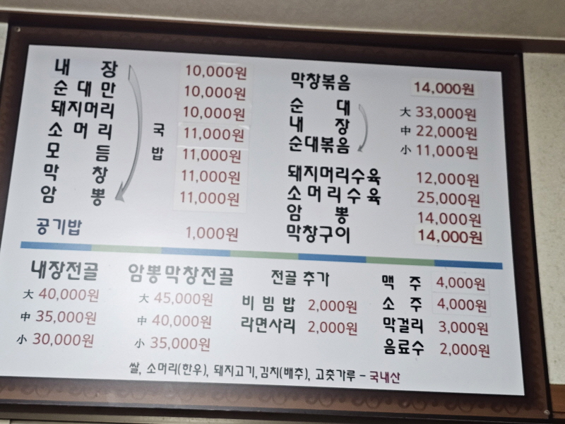 남원 노포 현지인 맛집 송동식당 순대국밥