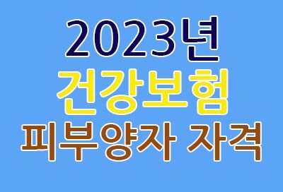 건강보험 피부양자