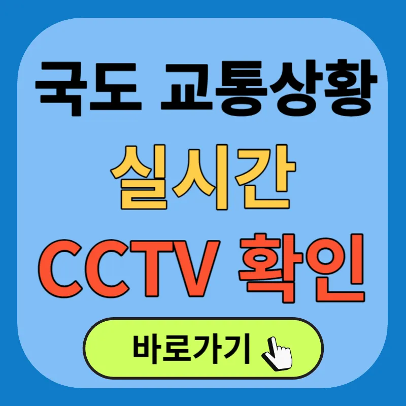 국도-우회도로-교통상황-cctv-실시간-확인하기