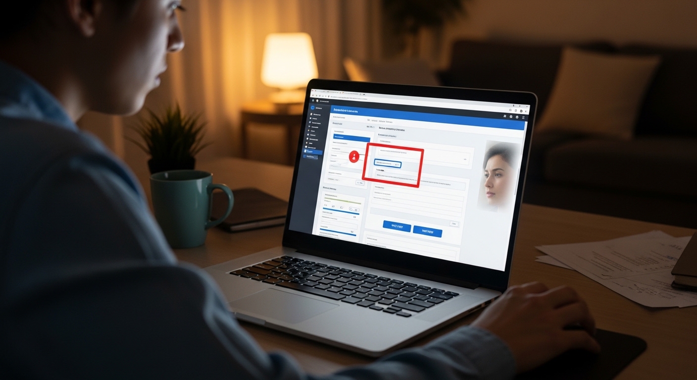 온라인 신청 단계별 화면을 확인하는 모습
