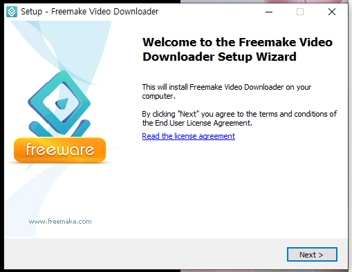 Freemake youtube to mp3 converter 설치2