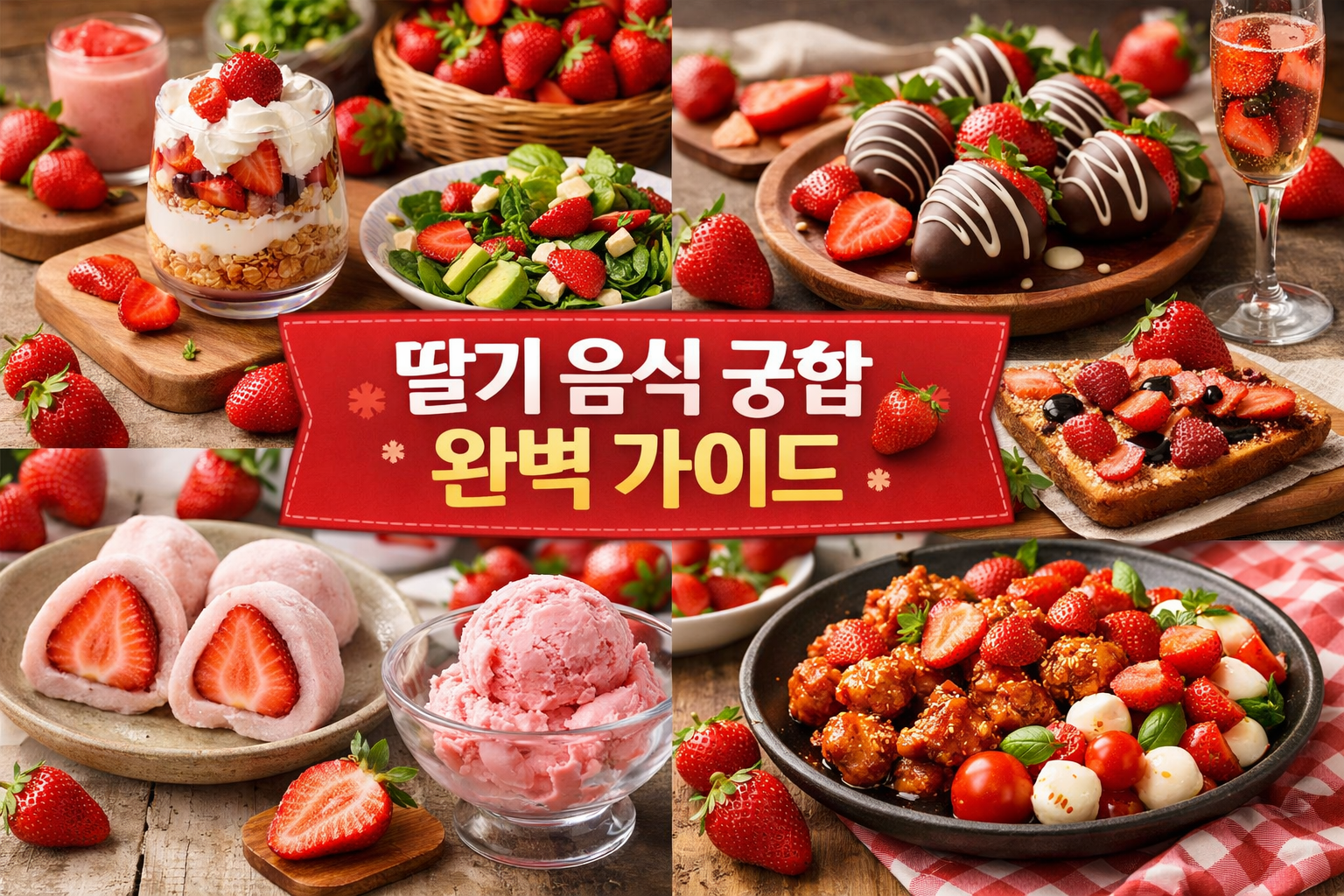 딸기 음식 궁합