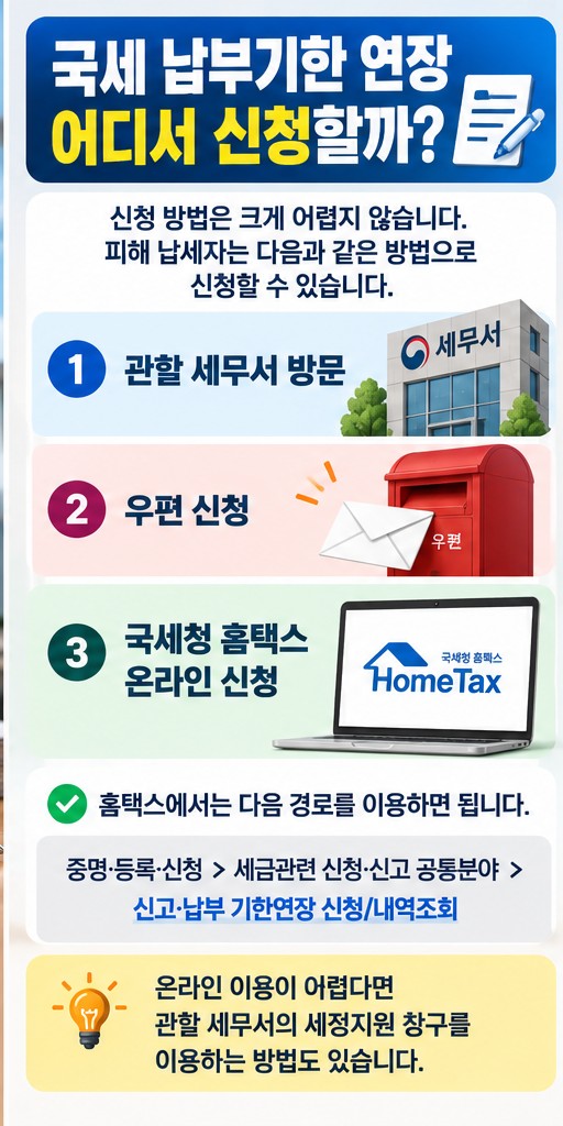 호우 피해 국세 납부 최대 2년 연장&amp;#44; 대상과 신청방법