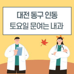 대전 동구 인동 토요일 내과 진료 병원 리스트