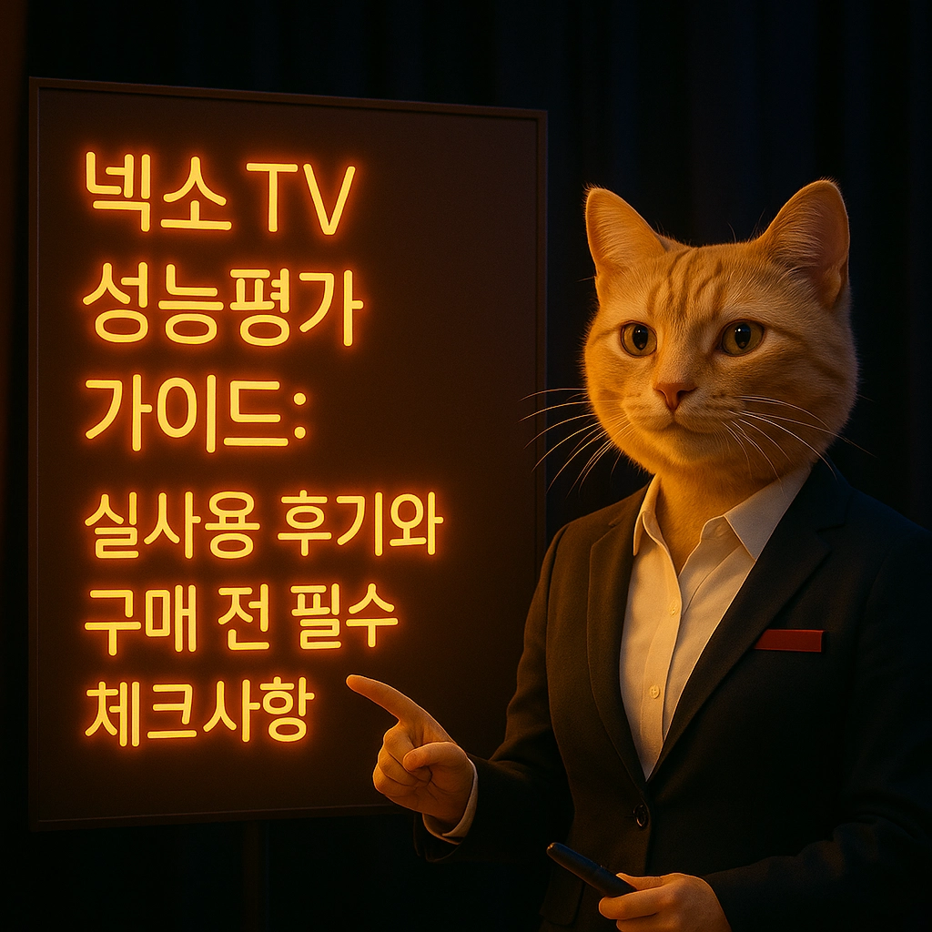 넥소 TV 성능평가 가이드 실사용 후기와 구매 전 필수 체크사항