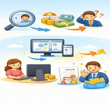 고용보험 가입이력 조회 화면 안내1