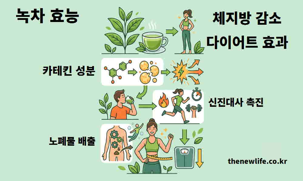 녹차 효능 체지방 감소 다이어트