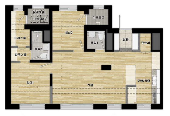 남양주 왕숙 사전청약 평면도 예시
