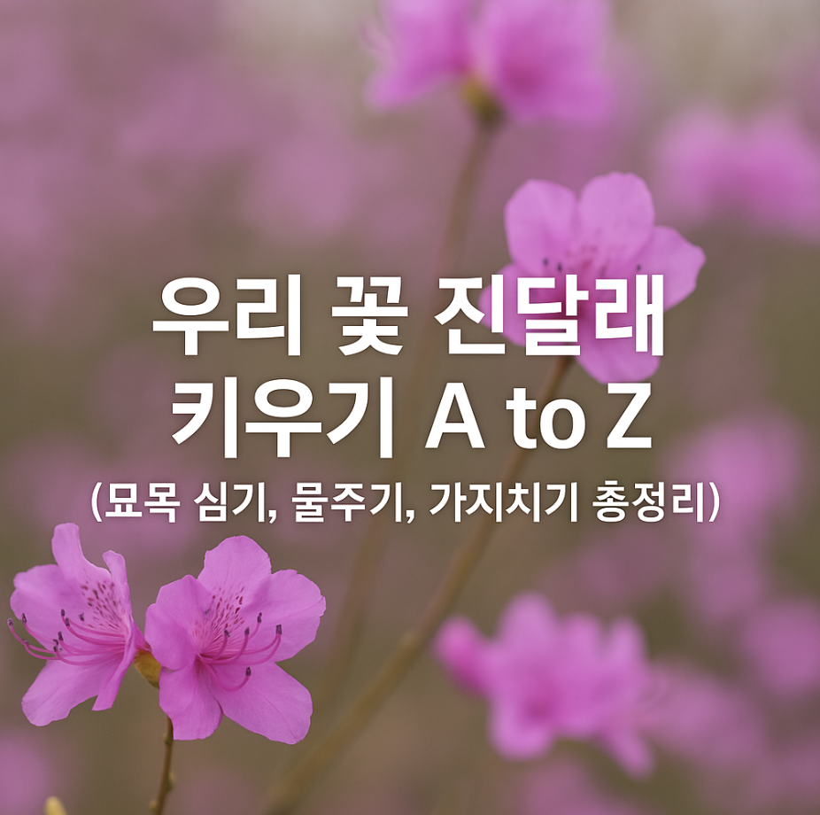 우리 꽃 진달래 키우기 A to Z (묘목 심기, 물주기, 가지치기 총정리)