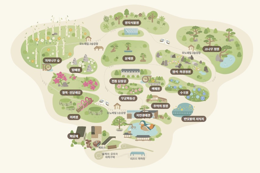 화담숲-맵(출처: 화담숲 홈페이지)