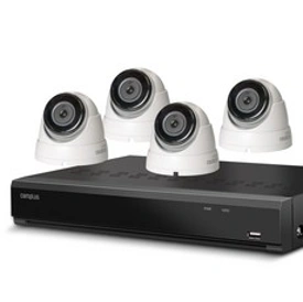 캠플러스 500만화소 돔 CCTV 카메라 실내용 4p + 4채널 녹화기 세트&#44; CPD-500(카메라)&#44; CPR-480(녹화기)
