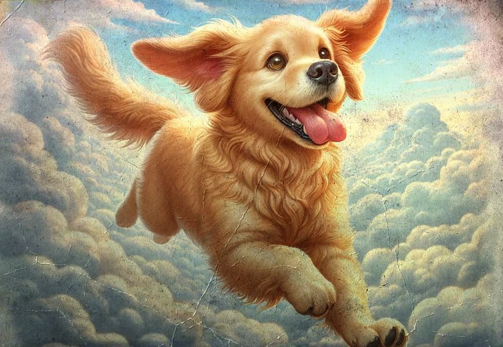 개가 하늘을 날아다니는 꿈