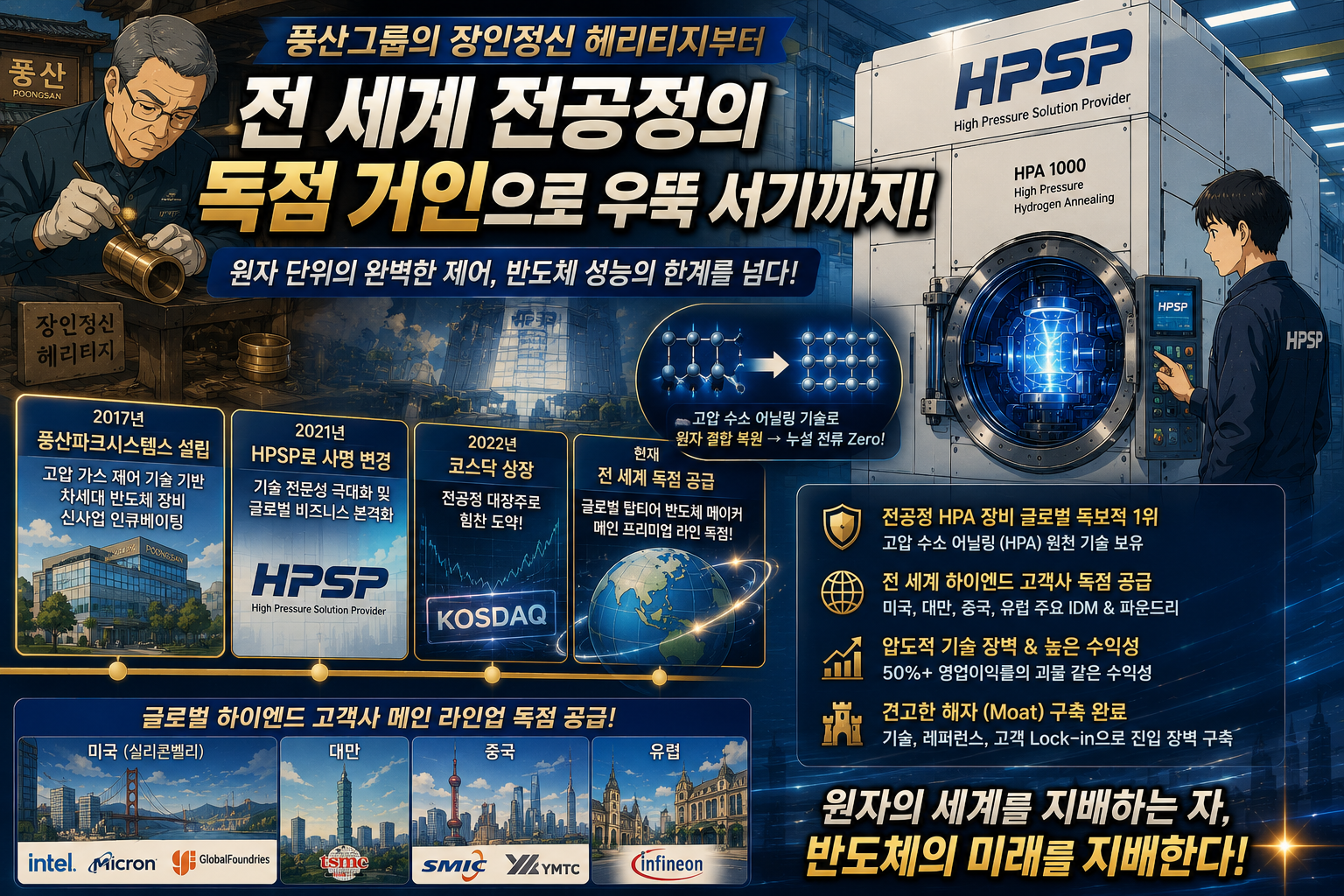 HPSP의 글로벌 전공정 독점 성장