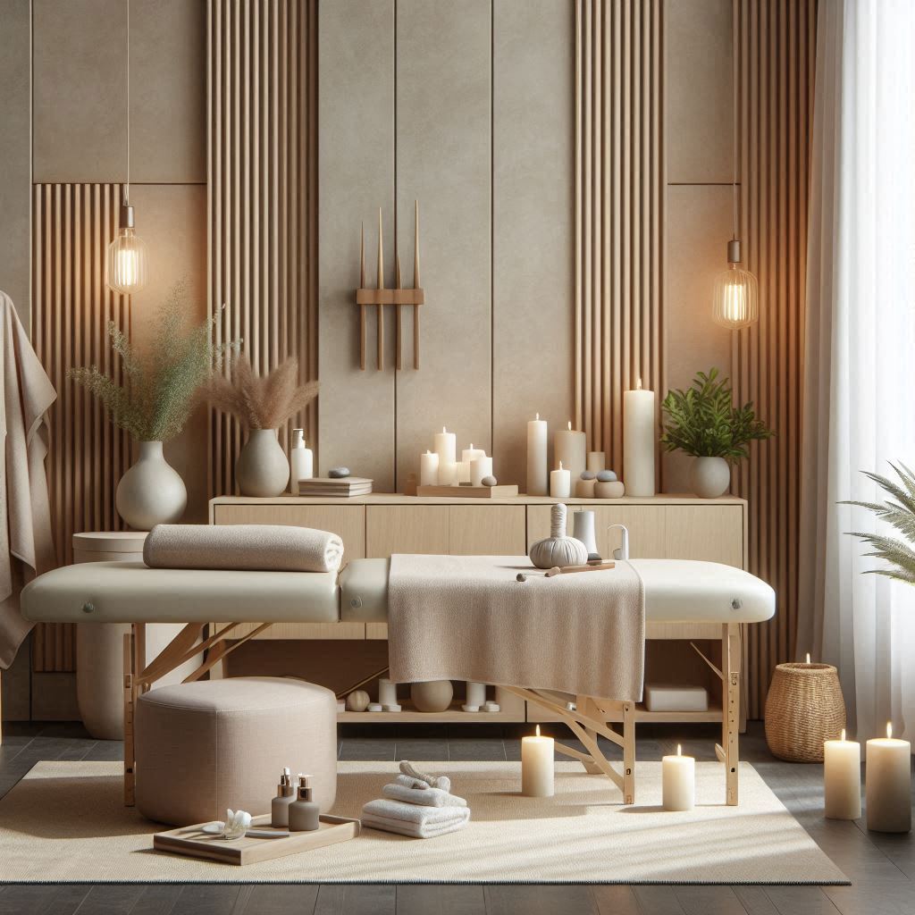 피부,체형관리 샵 배경