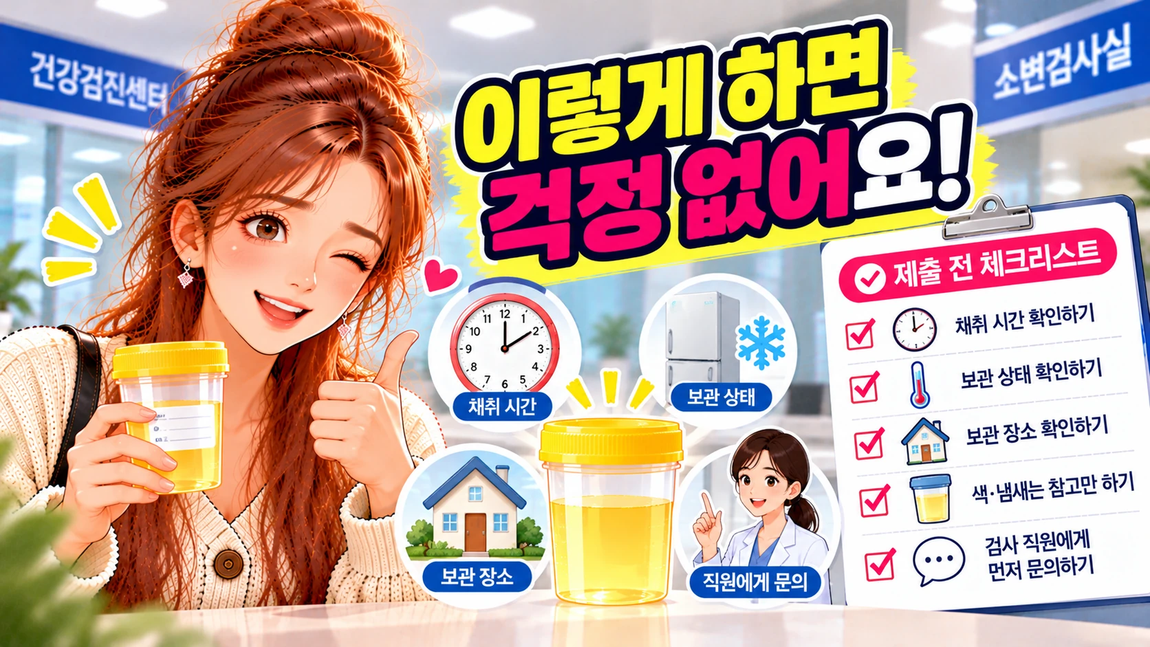 건강검진-소변검사-제출전-체크리스트