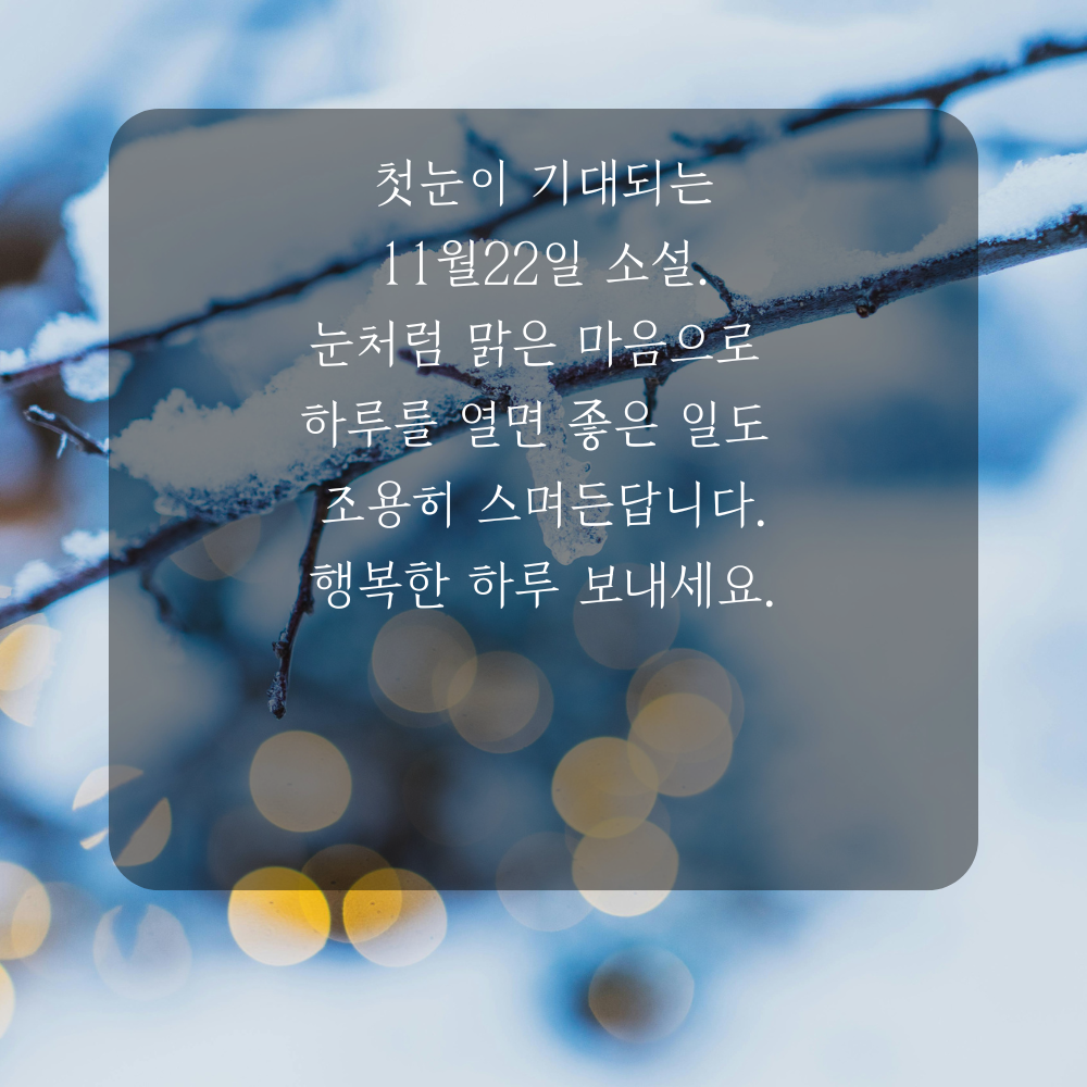 소설 인사말 겨울 인사말 이미지 문구 안부글 오음집 11월