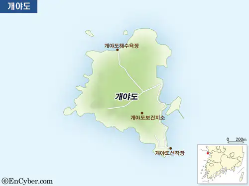 개야도 지도