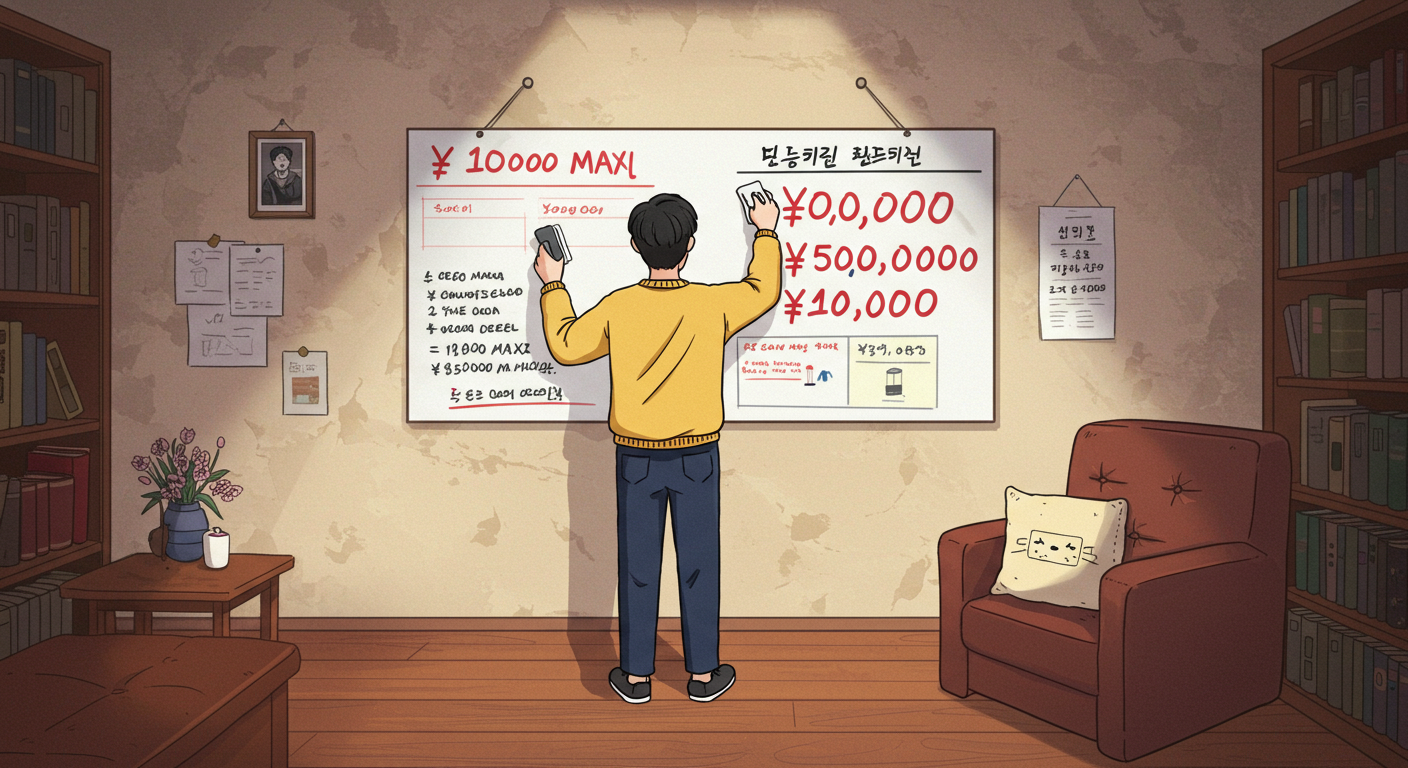 사실과 다른 과태료 정보를 정정하는 남성