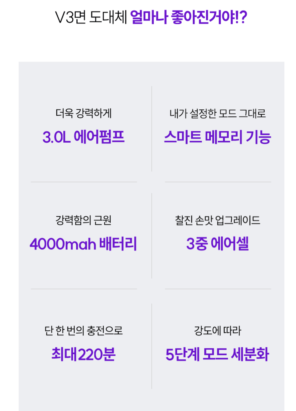 폴리오 종아리 마사지기 V3 효과1