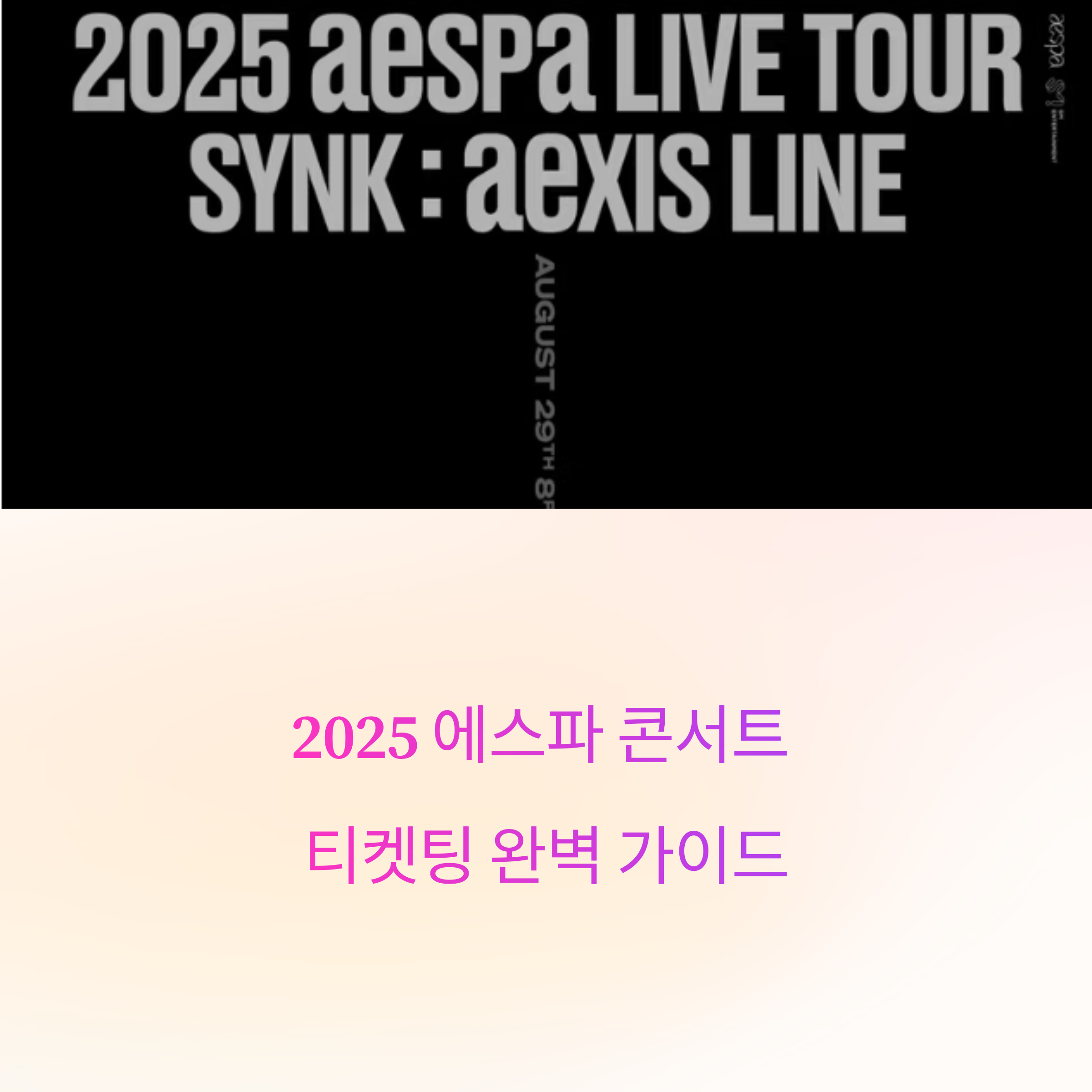 2025 에스파 콘서트 티켓팅 완벽 가이드