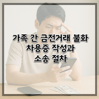 가족 간 금전거래 불화 – 차용증 작성과 소송 절차