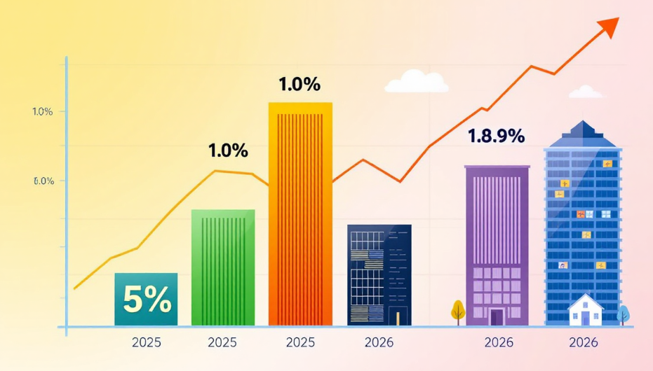 2025년과 2026년 경제성장률 전망 비교 그래프 이미지