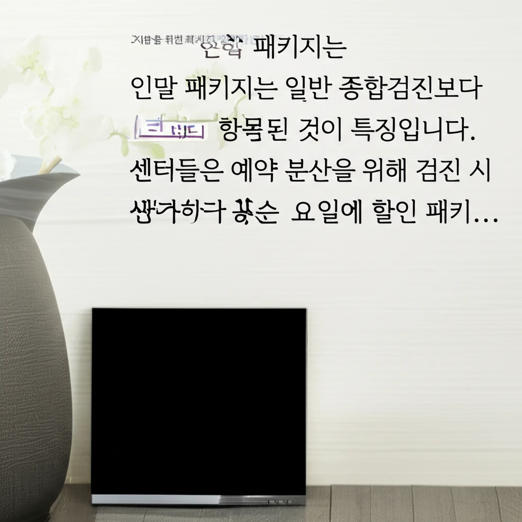 12월 검진 마감 전 맞춤 패키지 예..