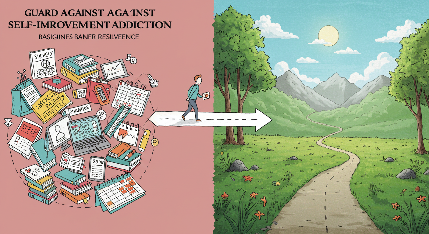 자기계발 중독을 경계하라 – 내면 회복력 중심으로 지속 가능한 성장 전략에 관한 이미지