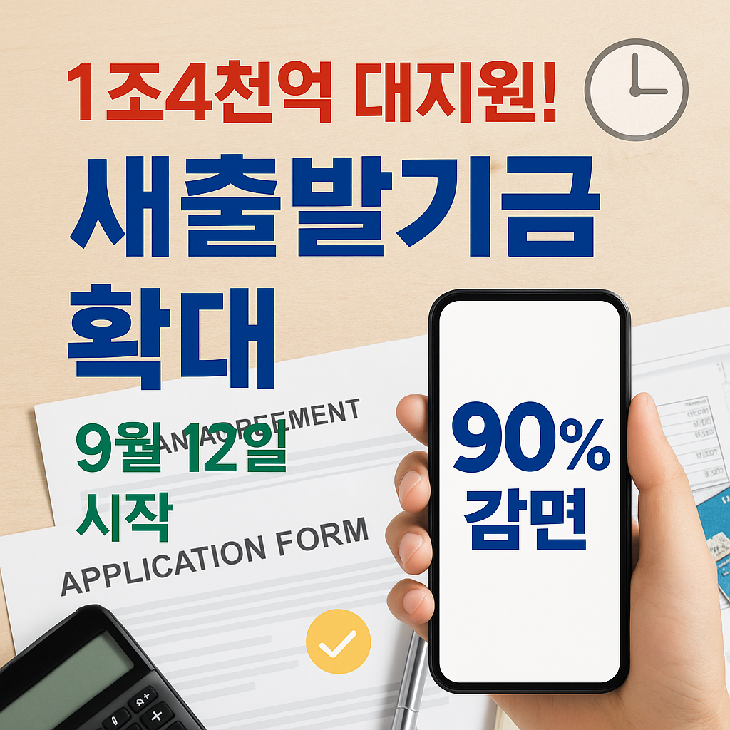 2025 소상공인 새출발기금 90% 원금감면 신청법